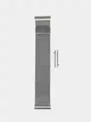 Серебряный металлический ремешок  20, 22 мм Миланская петля Galaxy Watch Huawei Garmin Amazfit