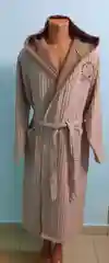 Халат мужской из натурального хлопка, с капюшоном,Ткань - вафельная (хлопок 100%)