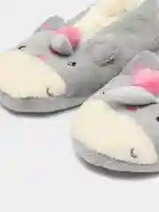 Серебряный домашние тапочки с животными