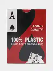 Красный пластиковые игральные карты Poker Club, 54 штуки