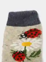 Шерстяные носочки "Божья коровка"