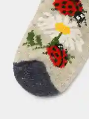 Шерстяные носочки "Божья коровка"