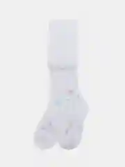 Разноцветный колготки детские, белые, хлопок
