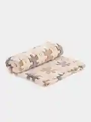 Бежевый плед-покрывало