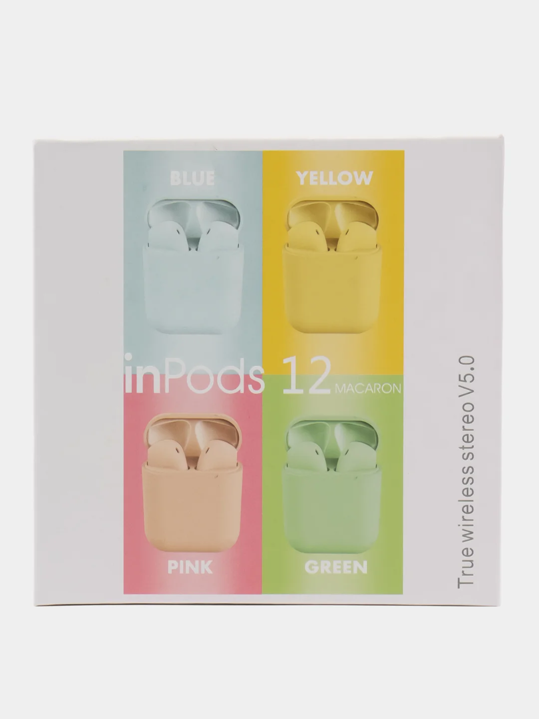 Бирюзовый беспроводные наушники inPods 12, сенсорные, с анимацией Pods 2