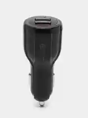 Черный автомобильное зарядное устройство 2USB 5В/2А