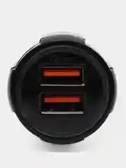 Черный автомобильное зарядное устройство 2USB 5В/2А