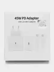 Зарядное устройство для Самсунг, 45w pd, быстрая зарядка, цвет белый