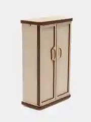 Шкаф для одежды кукол 1:15