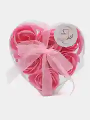 Коралловый меланж набор подарочный "Мыльные розочки" на 8-е марта