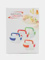Голубой ланч-бокс с подогревом/ Контейнер для еды электрический