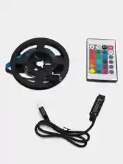 Светодиодная LED лента 5050 RGB 1-3 м,USB,IP65 с пультом управления,подсветка для дома