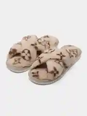 Бежевый тапочки домашние, женские