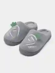 Серый тапочки домашние, детские, комнатные, теплые, новогодние