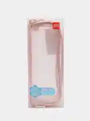 Розовый пенал школьный Deli, 215 х 75 х 55 мм