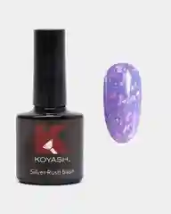 Розовый цветная камуфлирующая база для ногтей маникюра, гель лака "KOYASH" с поталью