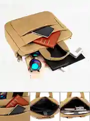 Сумка мужская через плечо тканевая почтальонка