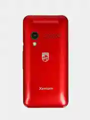 Красный мобильный телефон Philips E2601