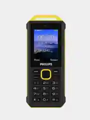 Желтый мобильный телефон Philips Xenium E2317