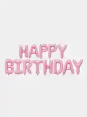 Гирлянда-растяжка из воздушных шаров "С днем рождения" / "Happy Birthday", на праздник