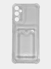 Чехол для Samsung Galaxy A05s (Самсунг Галакси А05c), прозрачный, с карманом для карты