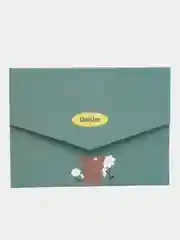 Тёмно-бирюзовый мини-открытка на день рождения, подарочная открытка