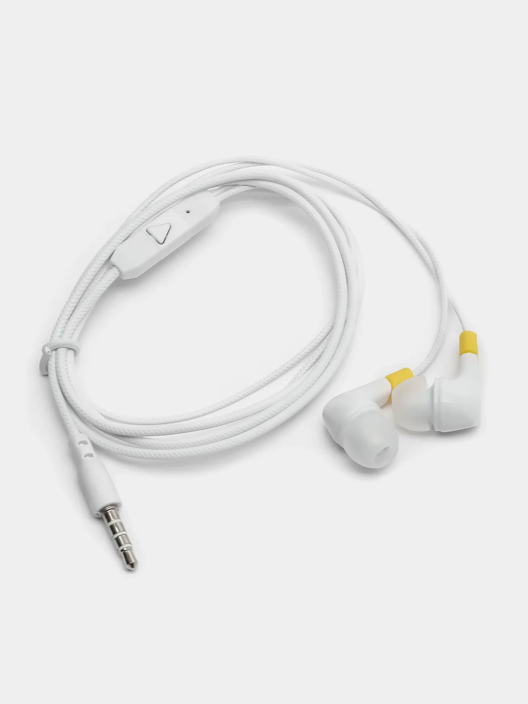 Белый наушники проводные с микрофоном Stereo Earphone Sport Music