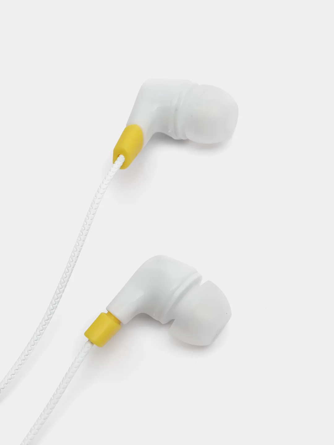 Белый наушники проводные с микрофоном Stereo Earphone Sport Music