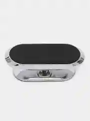 Серебряный вращающийся на 360 градусов автомобильный магнитный держатель для мобильного телефона