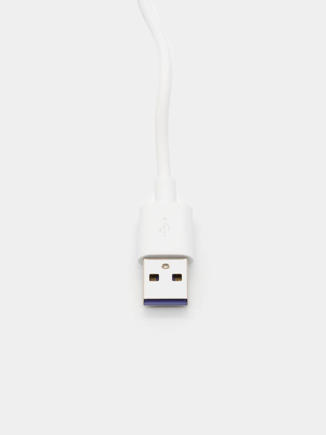 Белый кабель USB Type C 5A для быстрой зарядки / 1 метр