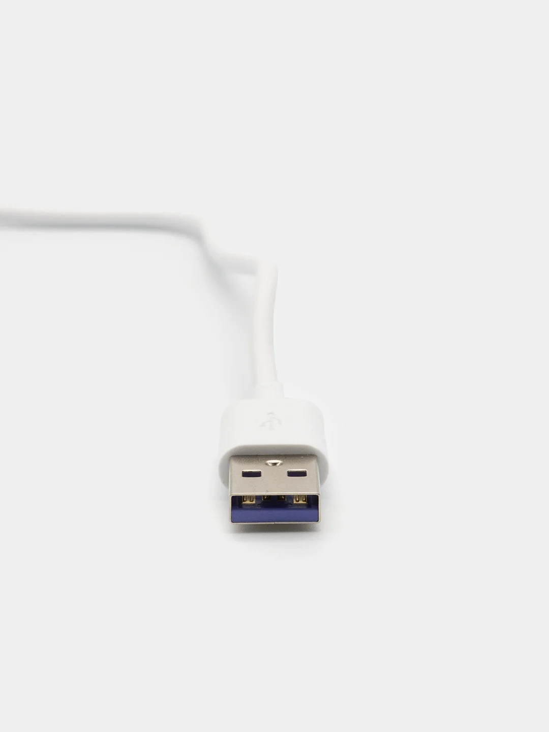 Белый кабель USB Type C 5A для быстрой зарядки / 1 метр