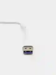 Белый кабель USB Type C 5A для быстрой зарядки / 1 метр