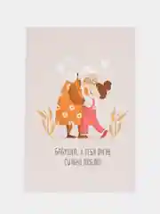 Алый открытка с крафт конвертом "Бабушке", 4 разных варианта, 10х14,8 см