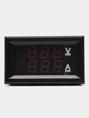 Вольтметр-амперметр цифровой 0-100VDC 0-100A красный/зеленый с шунтом