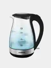 Черный чайник электрический Starwind SKP3039, с подсветкой, 1.7 л