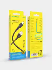Черный кабель Type-C USB, быстрая зарядка, для андроид, Borofone BX51, 3А