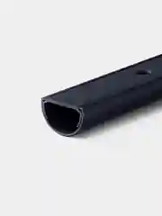 Черный кабель-канал полукруглый 20*12*1000 Уфакор АРКА, 1шт