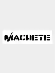 Черный наклейка на авто / машину / стекло "MACHETE-МАЧЕТЕ" 25х5см