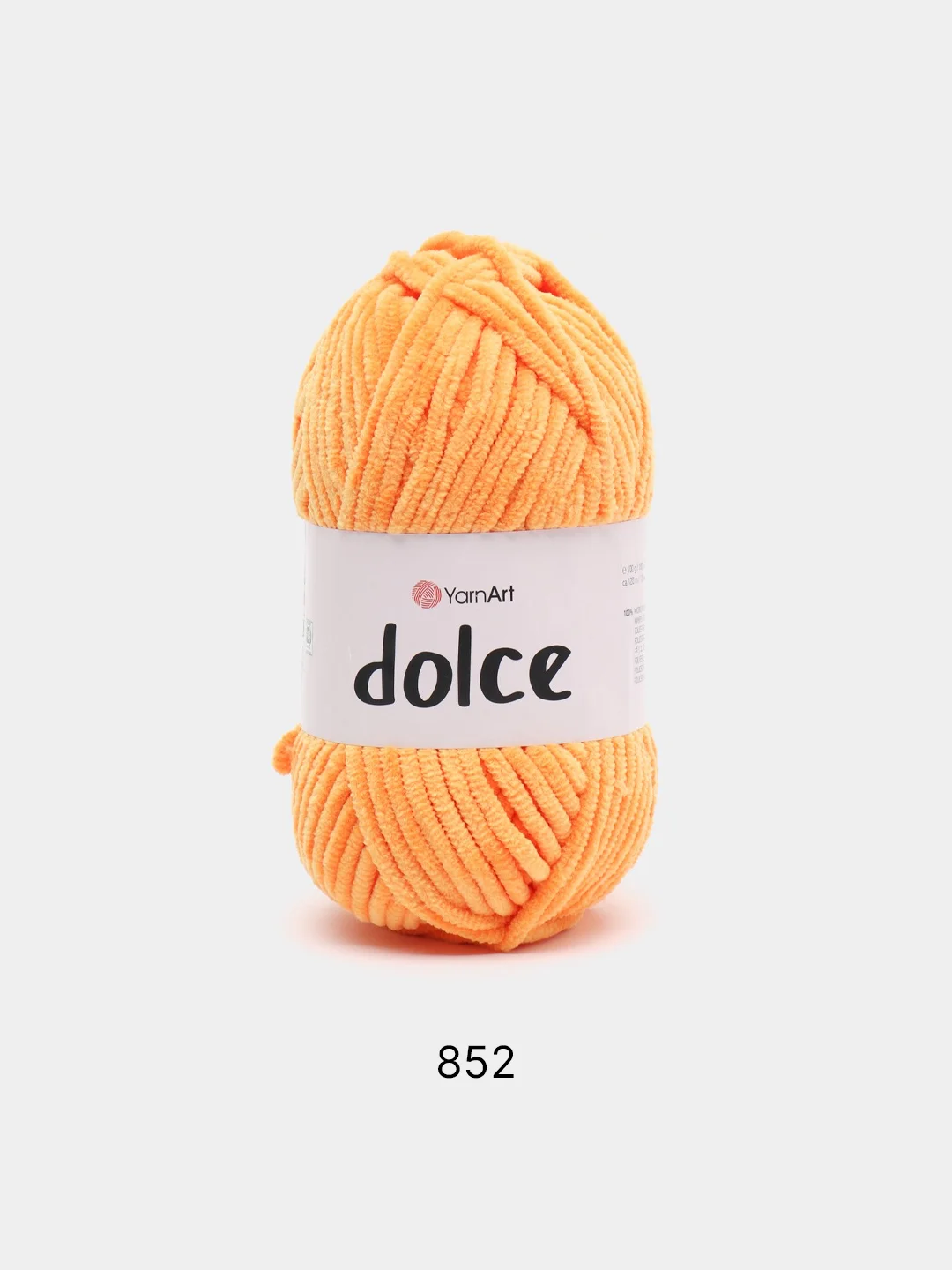 Медный пряжа Плюшевая YarnArt Dolce 100% Микрополиэстер 100г 120м (Велюровая ЯрнАрт Долче)