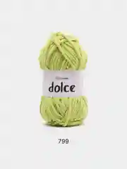 Салатовый пряжа Плюшевая YarnArt Dolce 100% Микрополиэстер 100г 120м (Велюровая ЯрнАрт Долче)