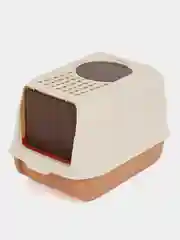 Карамельный туалет закрытый бокс с откидным верхом