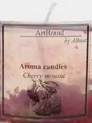 Алый гелевая ароматическая свеча для дома