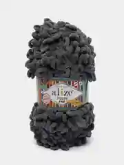 Хром пряжа Alize Puffy Fine, петельки маленькие, 100 г, 14 м
