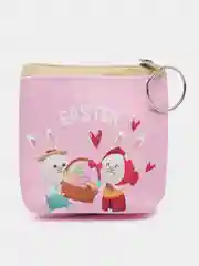 Розовый женский кошелек/монетница/для подарка/ключница/для наушников