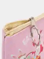Розовый женский кошелек/монетница/для подарка/ключница/для наушников
