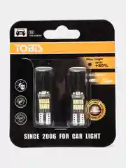 Светодиодные габаритные LED лампочки 2 шт лампы/огни/габаритки T10/W5W, белый цвет, 810Lm