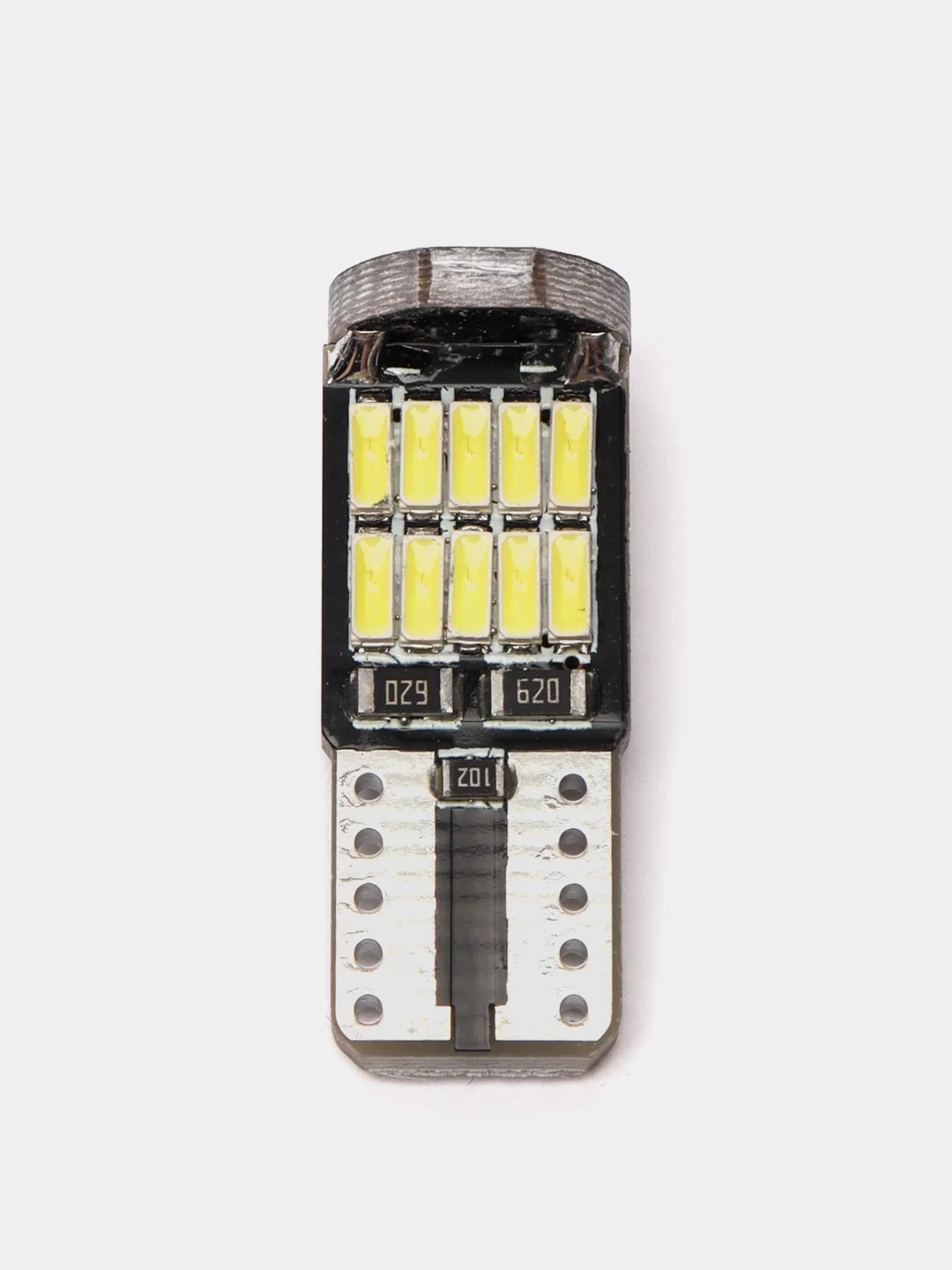 Светодиодные габаритные LED лампочки 2 шт лампы/огни/габаритки T10/W5W, белый цвет, 810Lm