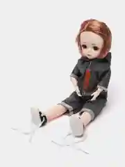 Тёмно-серый кукла шарнирная 30 см глаза 3D стиль анимэ