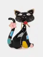 Шоколадный брошь женская "Кошка"
