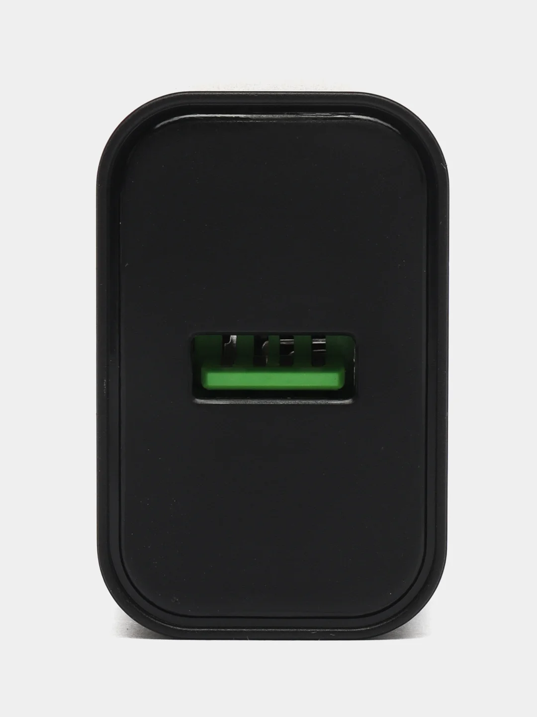 Черный блок питания USB QC3.0, быстрая зарядка (СЗУ)